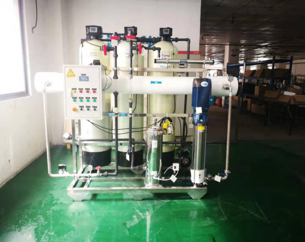 Pure water treatment plant for drinking